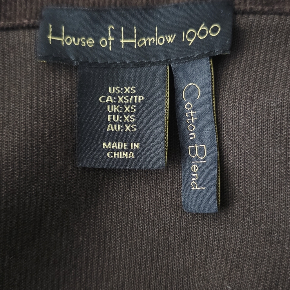House of Harlow 1960 Dress Women XS Brown‎ Corduroy Button Front Mini - Picture 8 of 10